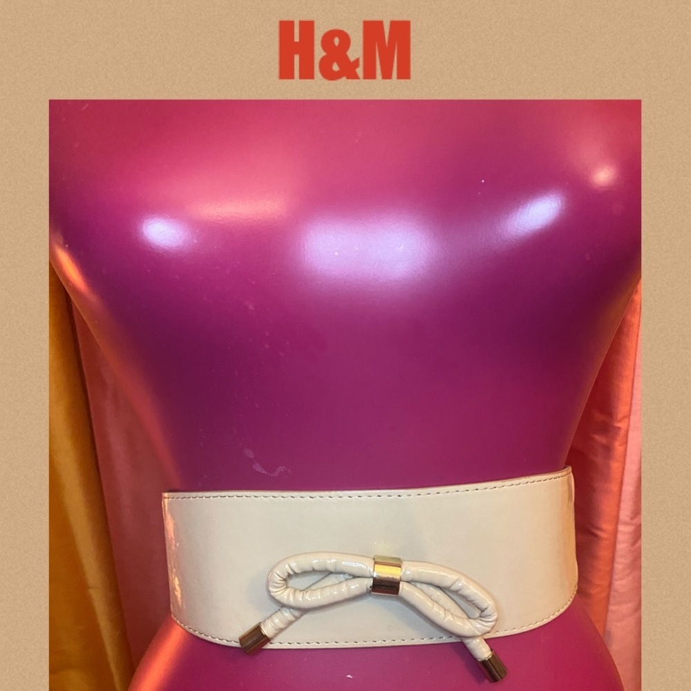 H&m Wide Belt With Bow Detail size Small